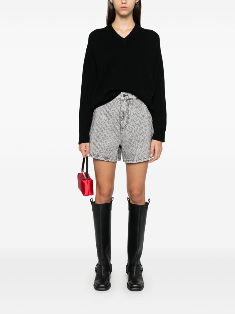 EMPORIO ARMANI virgin wool V-neck sweater outlook