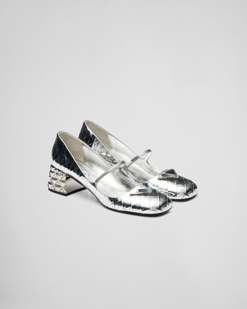 Metallic leather pumps 1
