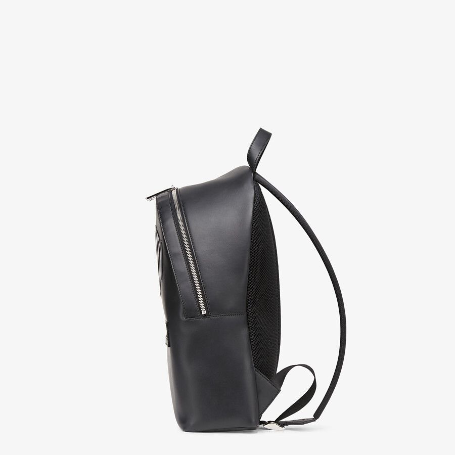 Black leather backpack - 2