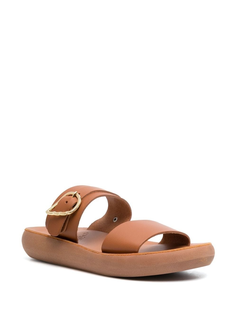 leather slip-on sandals - 2