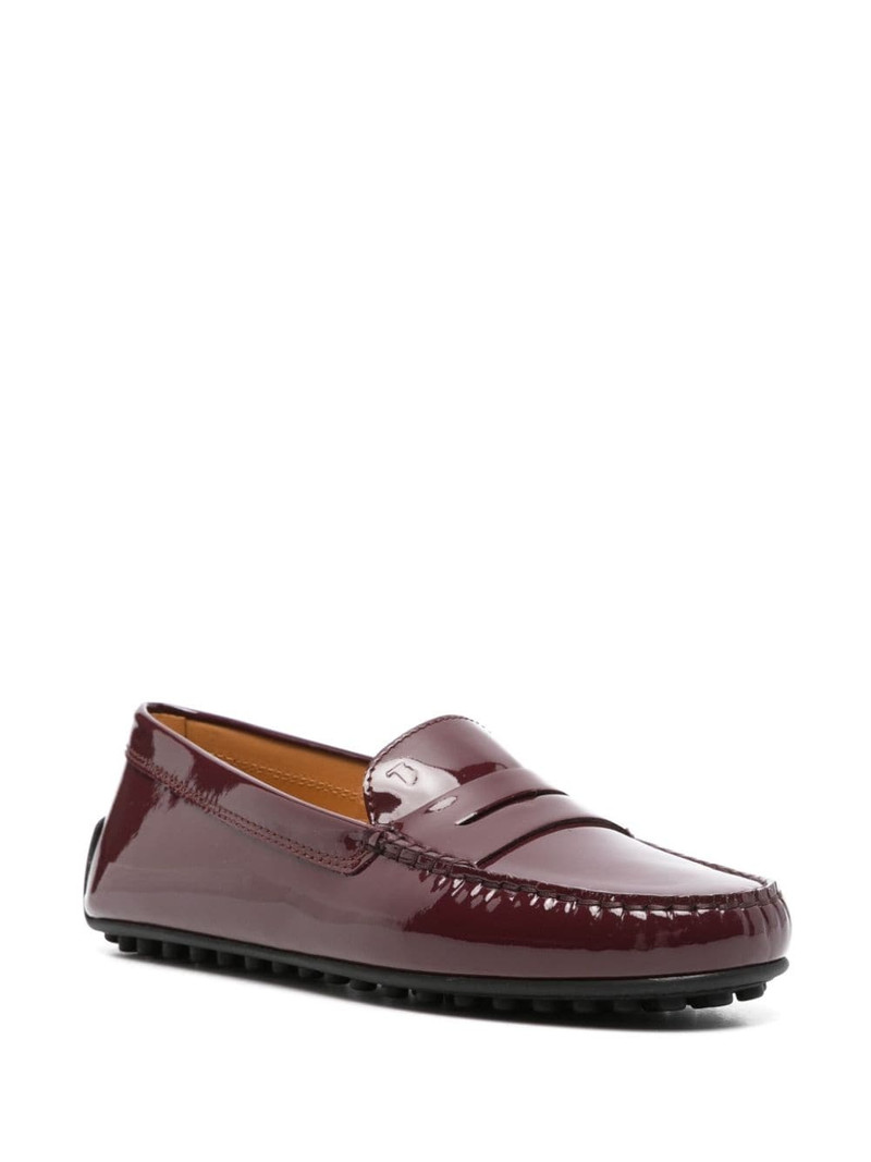 Tod's penny slot patent-leather loafers outlook