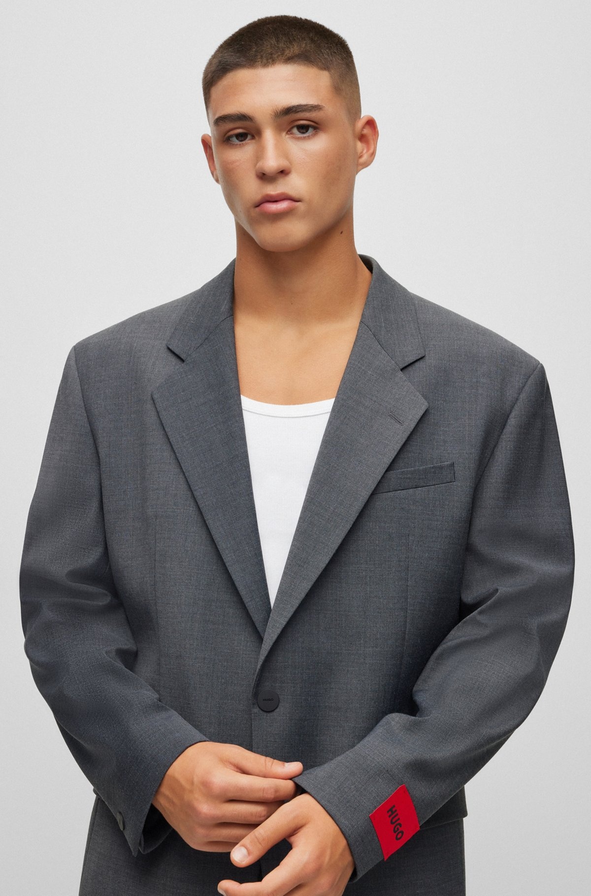 OVERSIZED-FIT JACKET IN PERFORMANCE-STRETCH FABRIC - 5