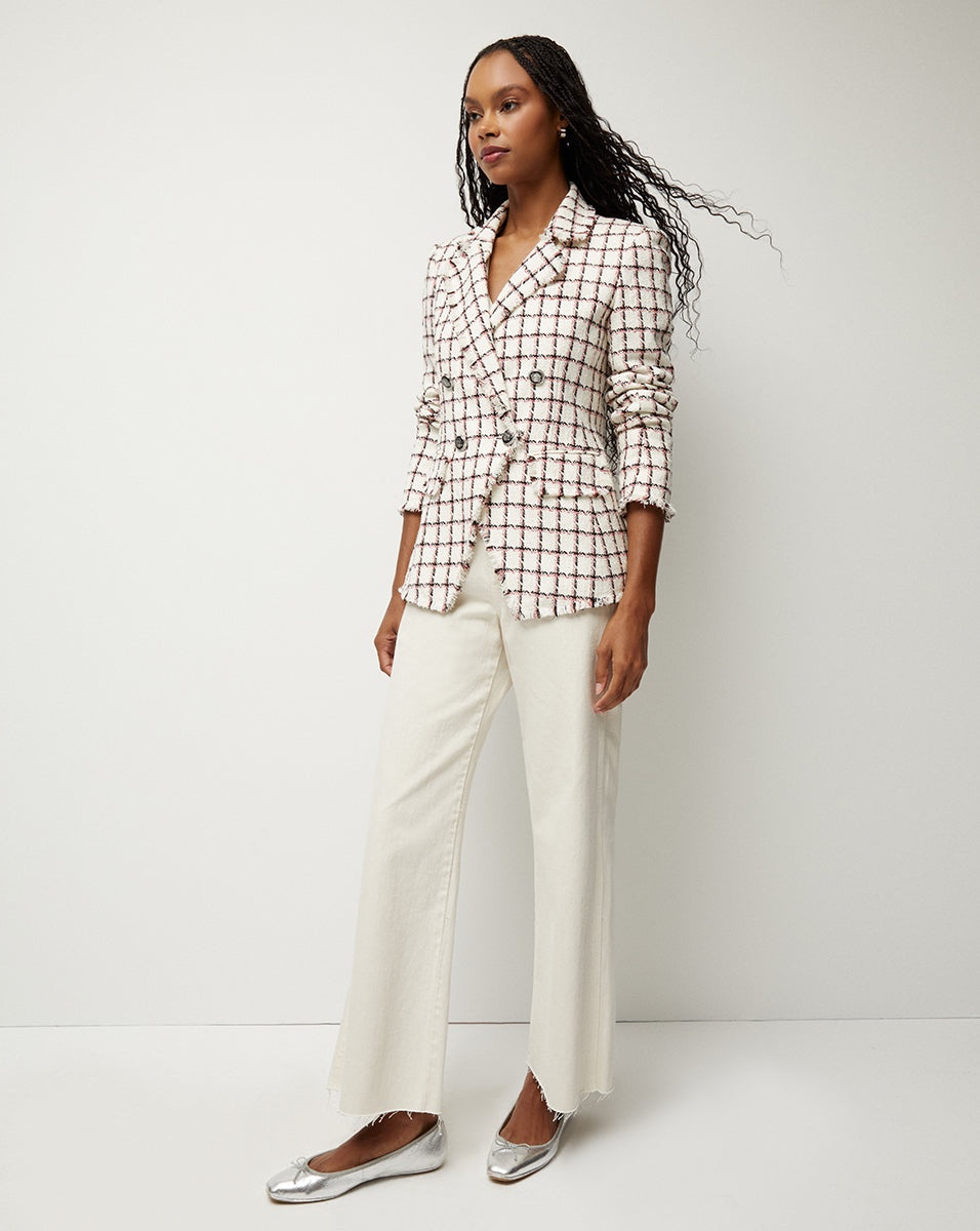 TAJA GRAPHIC TWEED DICKEY JACKET - 6