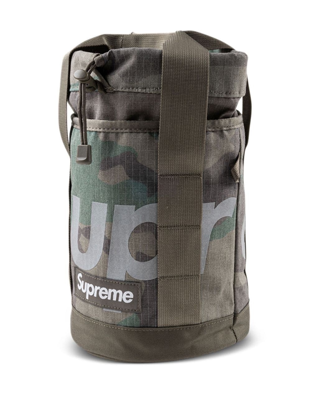 box-logo ripstop cinch bag - 3