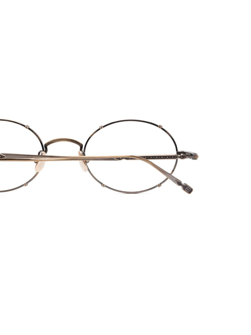 M3150 oval-frame metal glasses 3