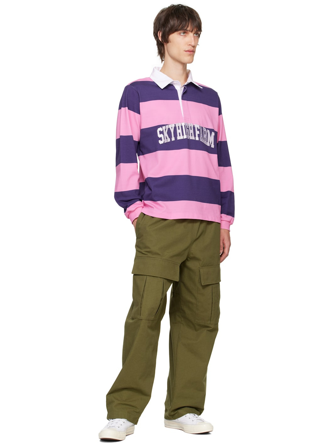 Pink & Purple 'SHF' Rugby Polo - 4
