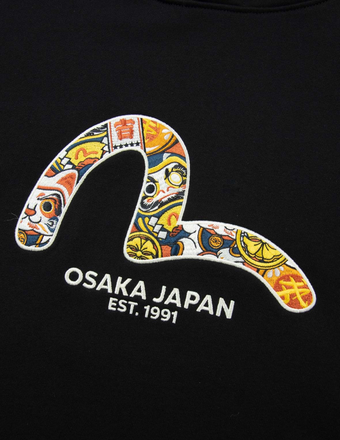 EVISU SQUAD SEAGULL PRINT HOODED SWEATSHIRT - 8