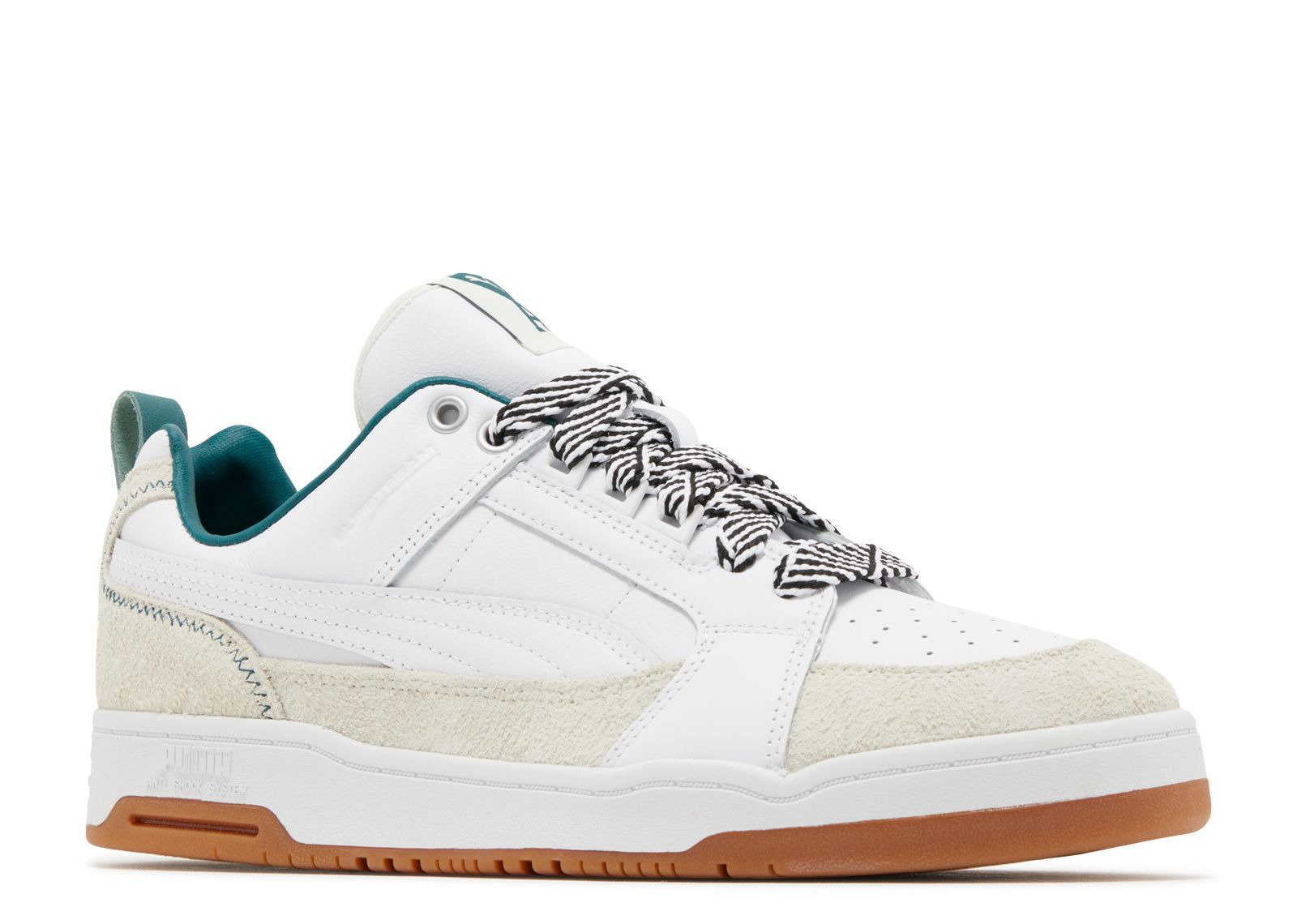 AMI X SLIPSTREAM LO 'WHITE GREEN GUM' - 2