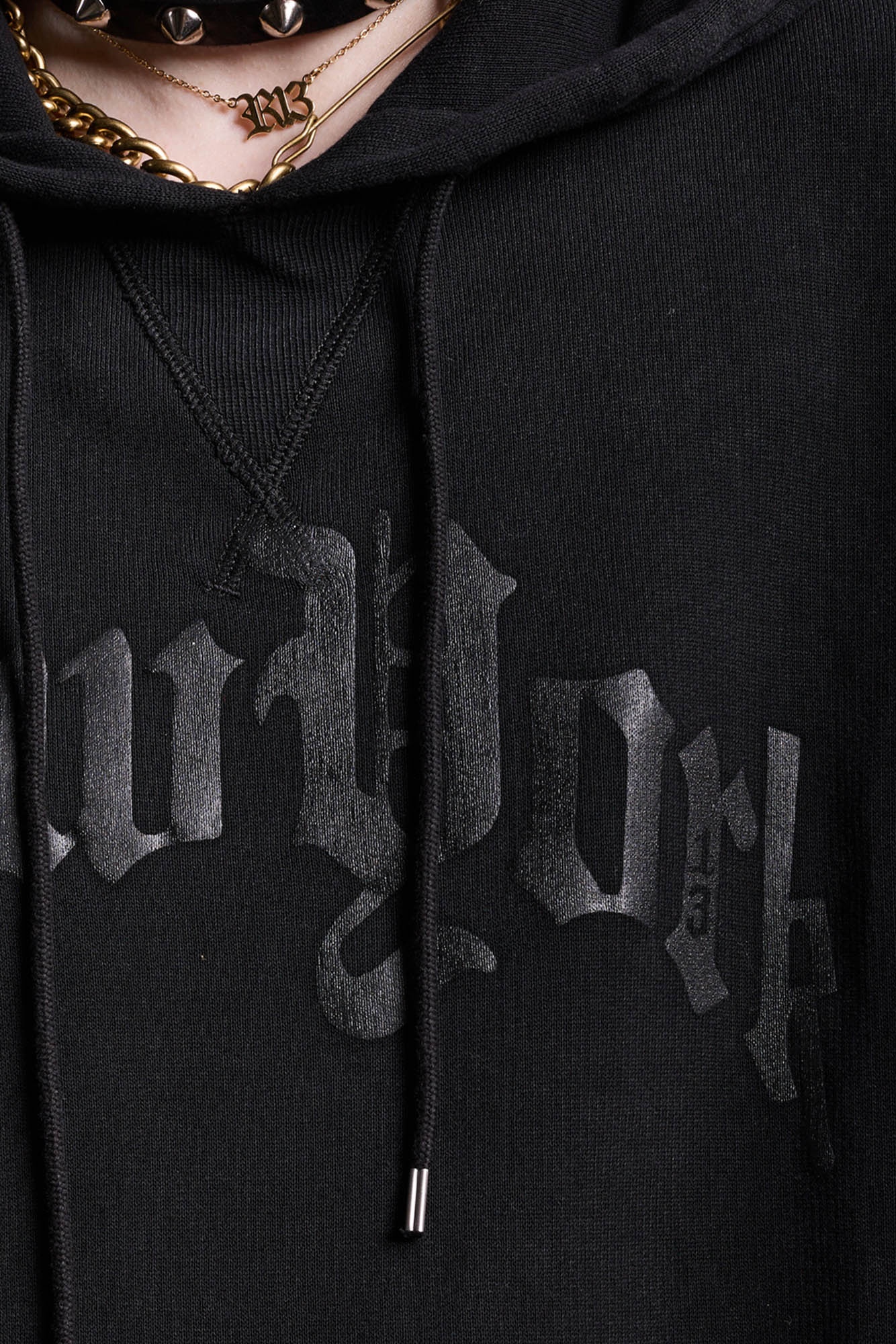 OVERSIZED NEW YORK HOODIE - BLACKOUT - 8