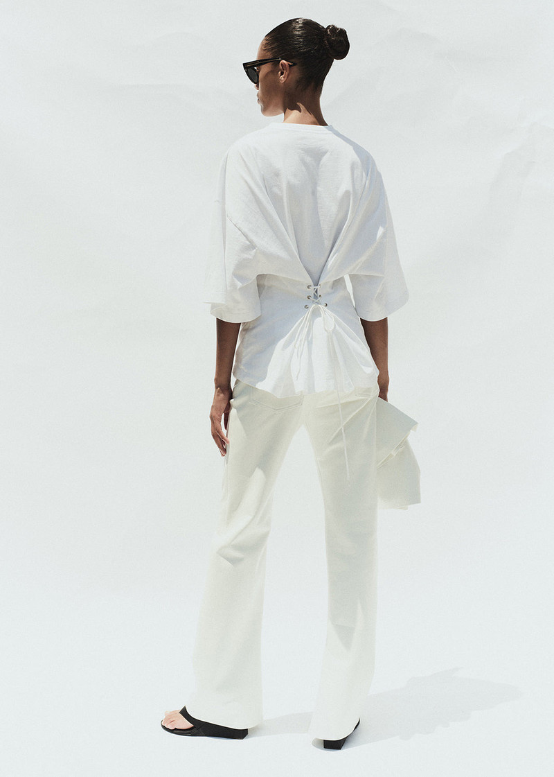 AGOLDE ELLERY TEE IN WHITE outlook