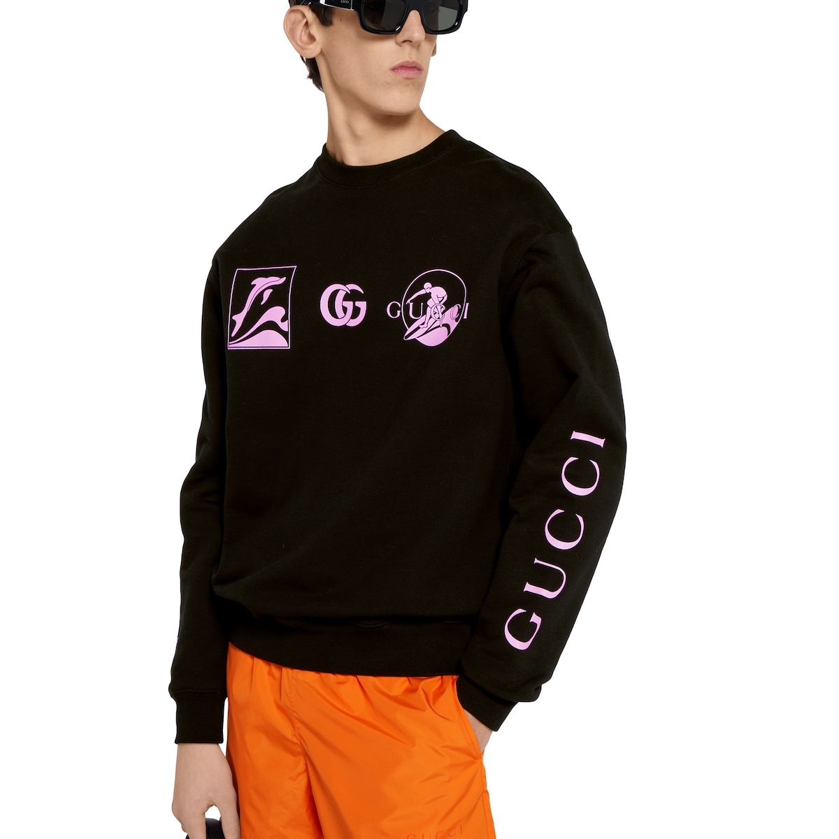 Printed cotton sweatshirt - 5