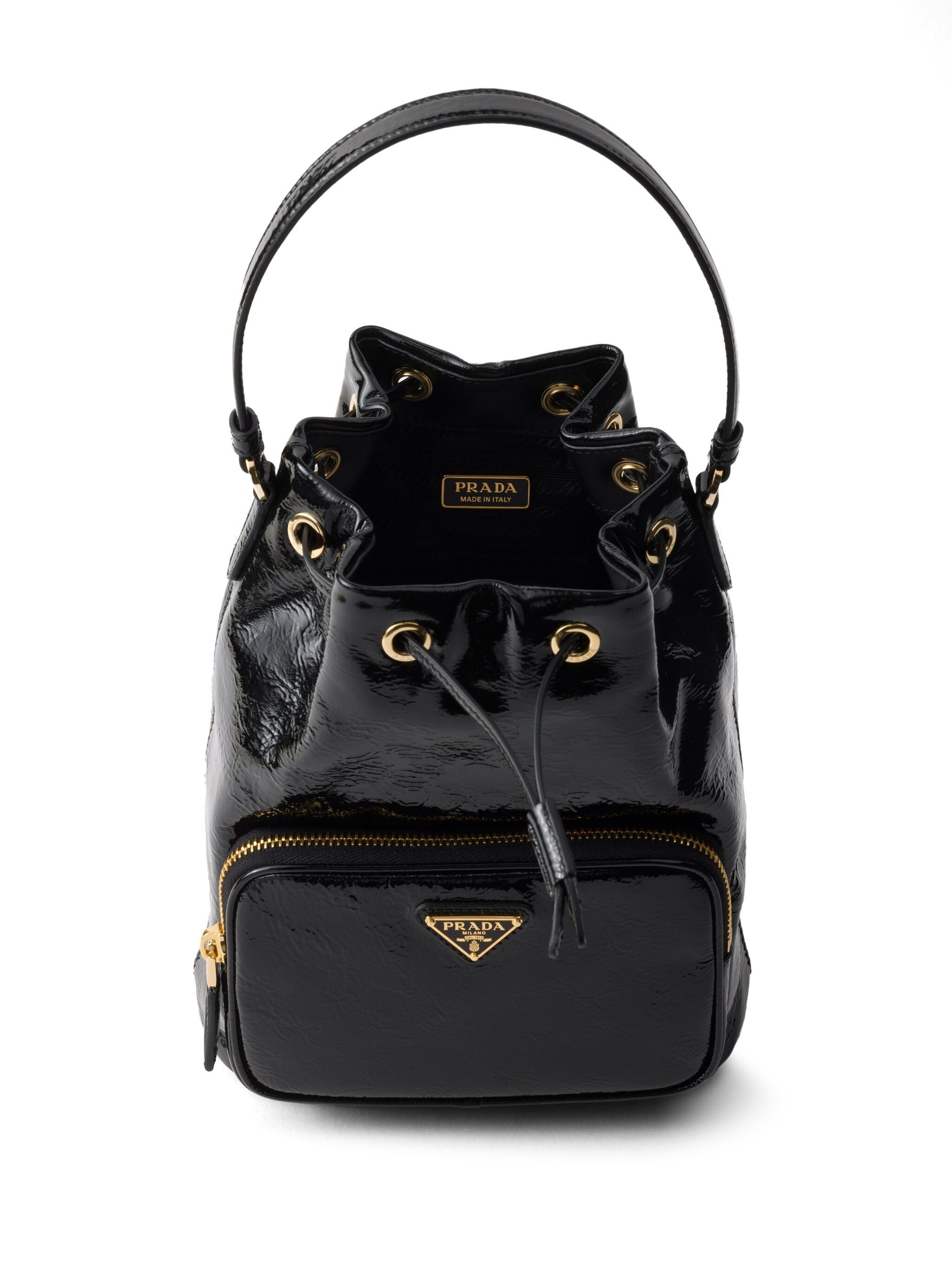 Duet Patent Leather Bucket Bag - 3