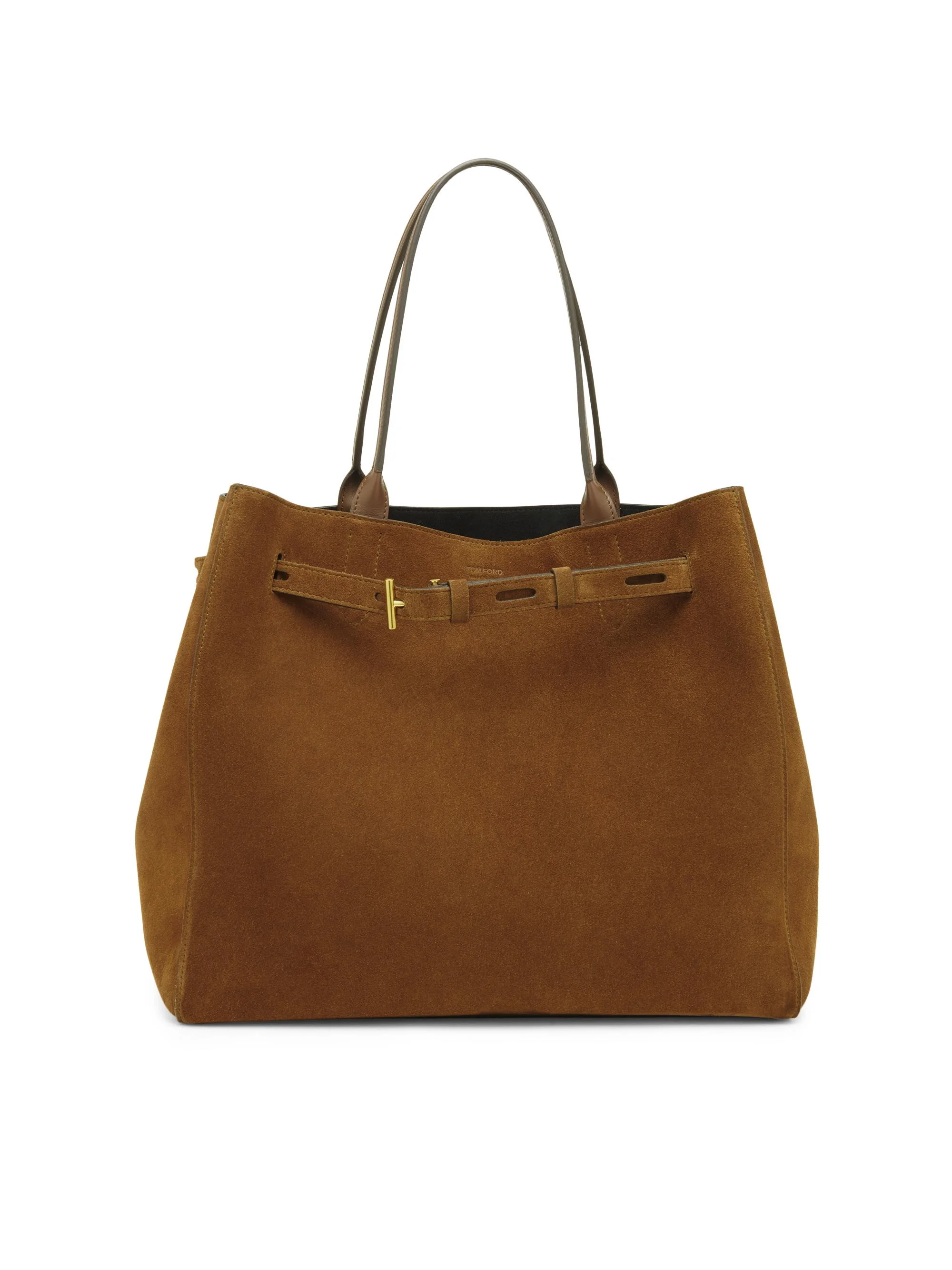 Women's Audrey Large Suede Tote Bag - Whisky - 1