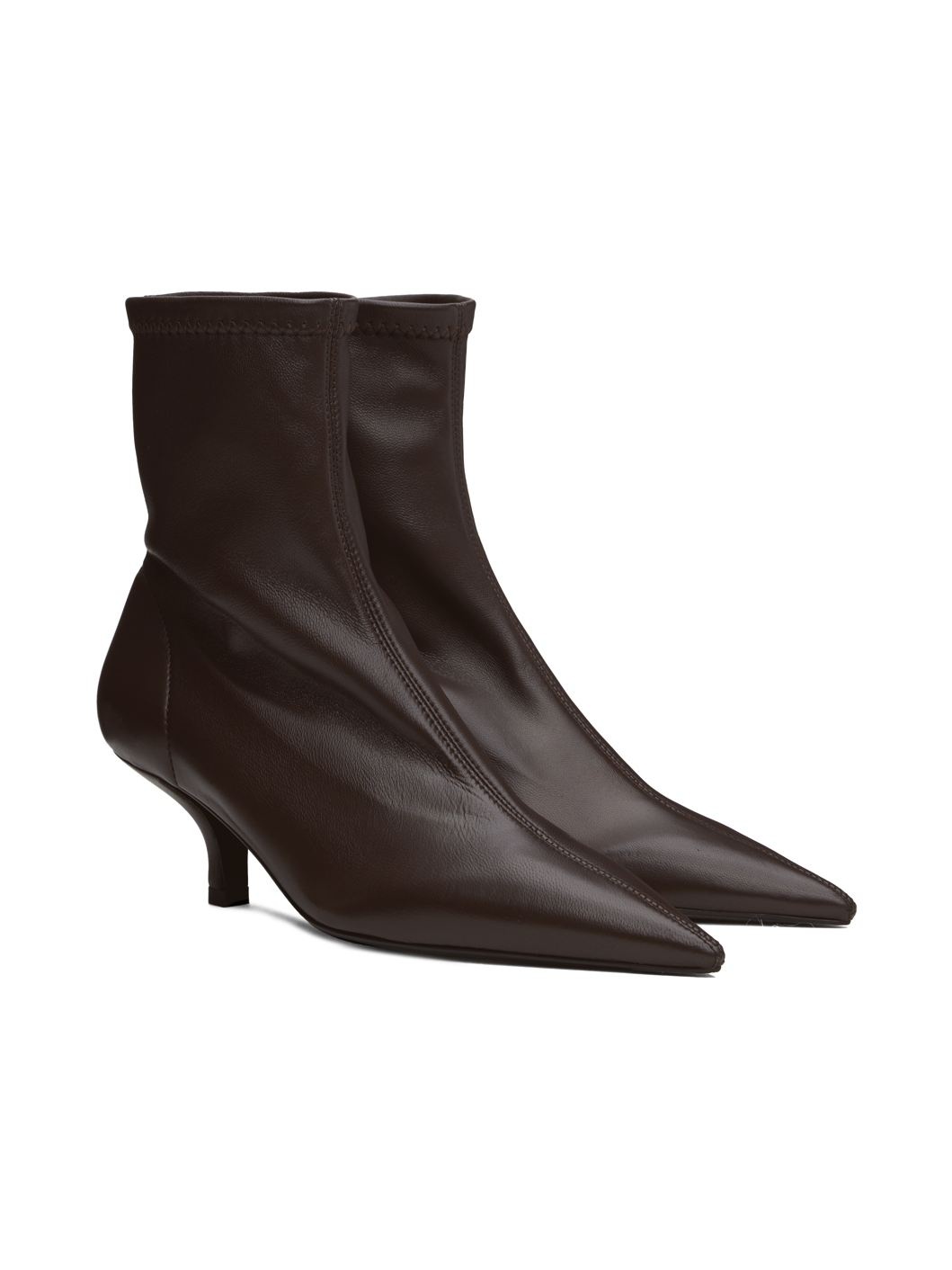 Brown 'The Heeled Sock' Boots - 4
