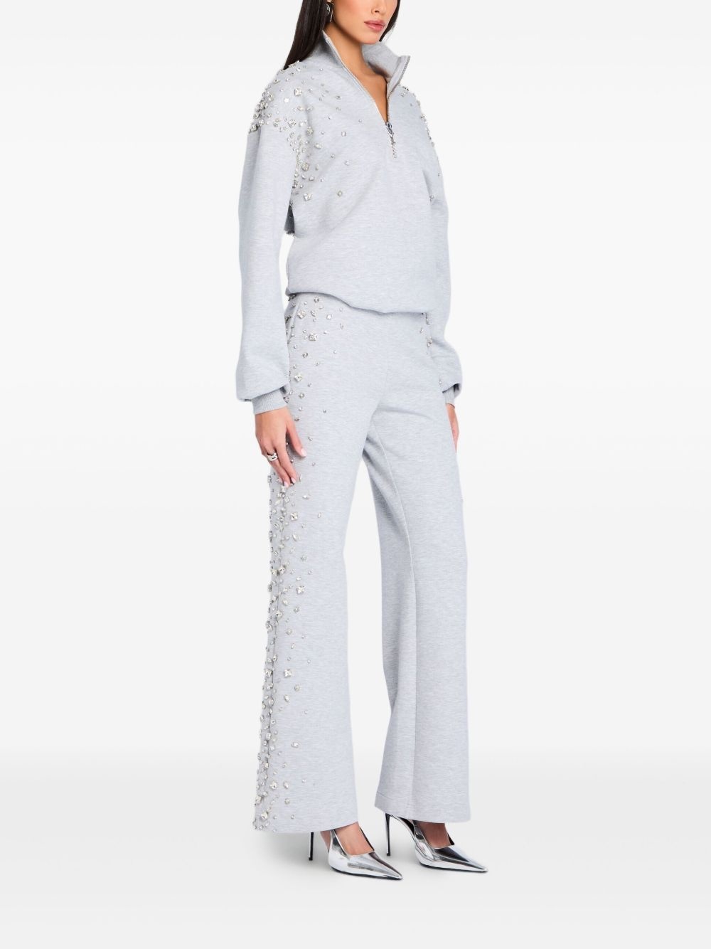 Carsyn crystal-embellished track pants - 3