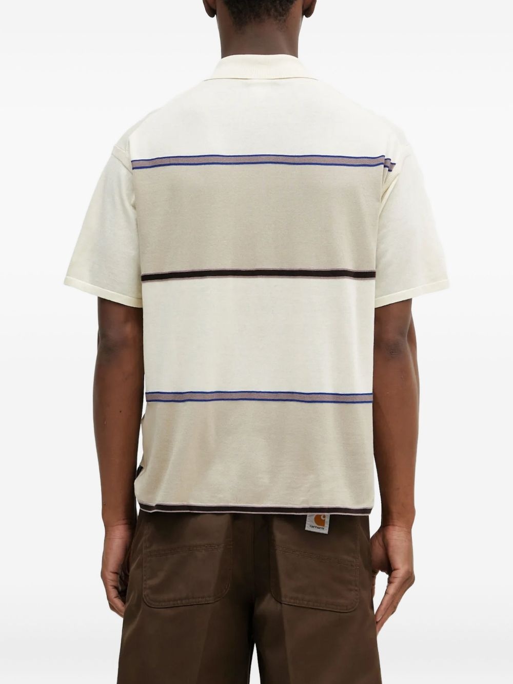 polo-neck striped shirt - 3