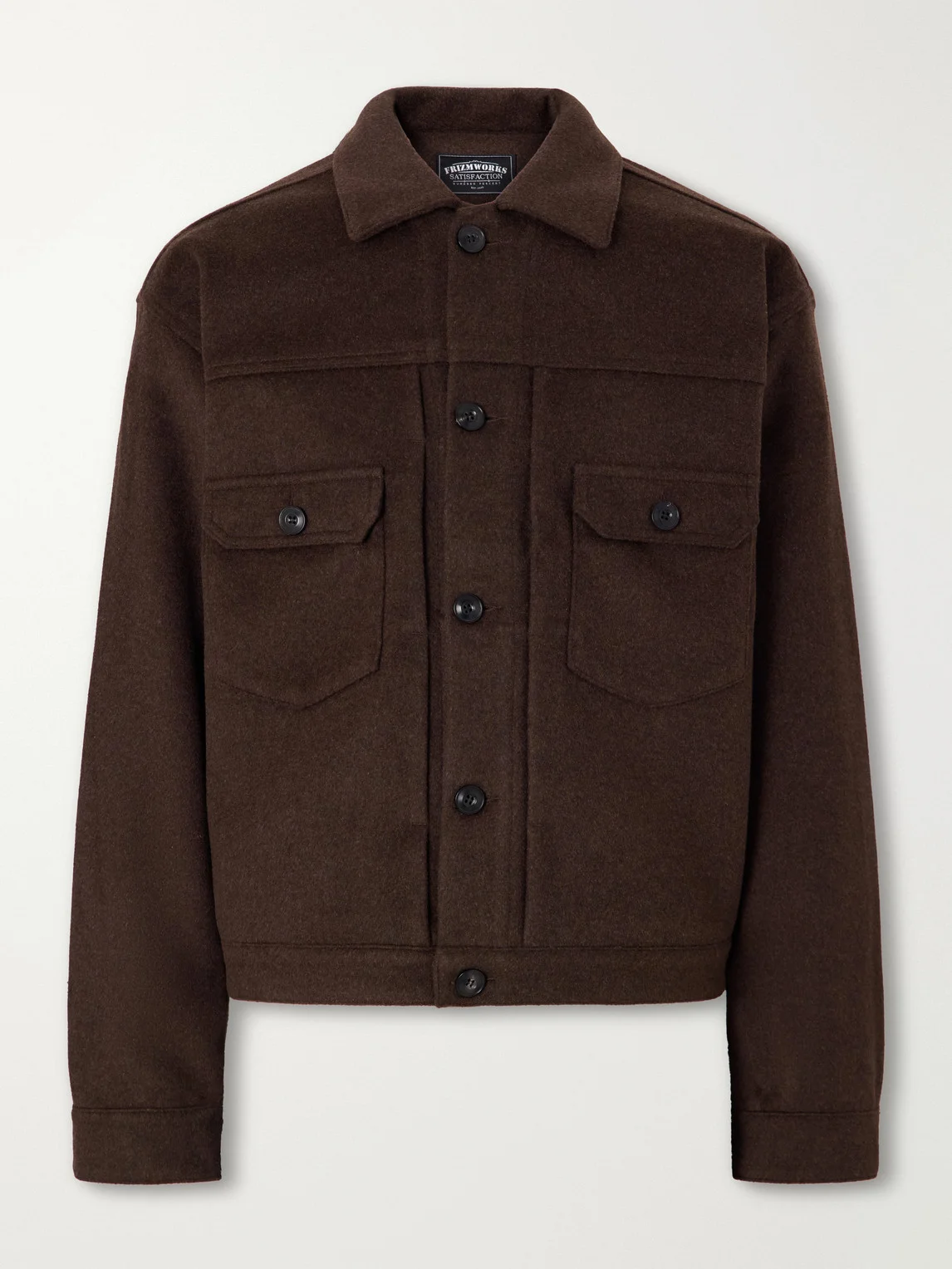 Brushed Wool-Blend Jacket - 1