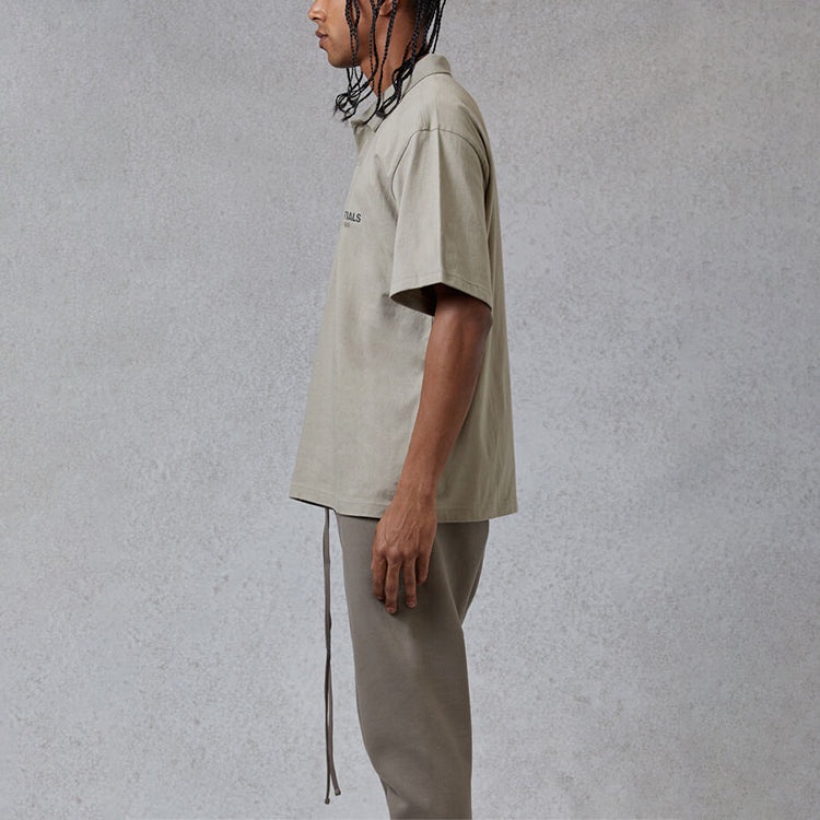 Fear of God Essentials FW20 Logo Polo Shirt 'Olive' FOG-FW20-199 - 6