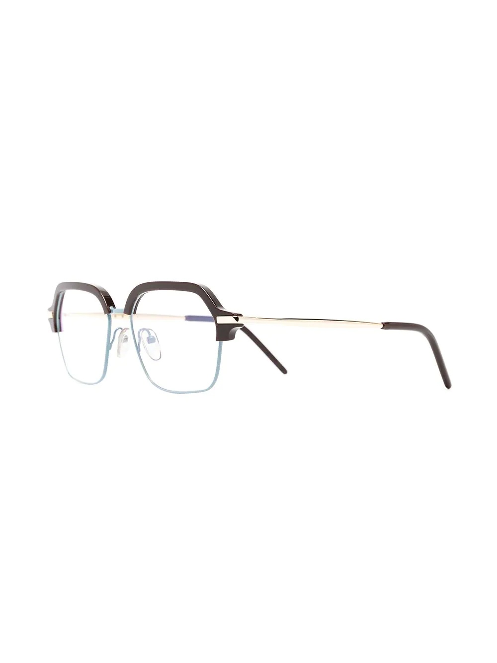 two-tone square glasses - 2