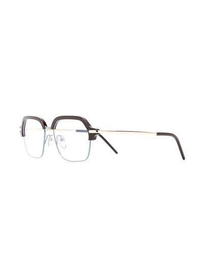 Marni two-tone square glasses outlook