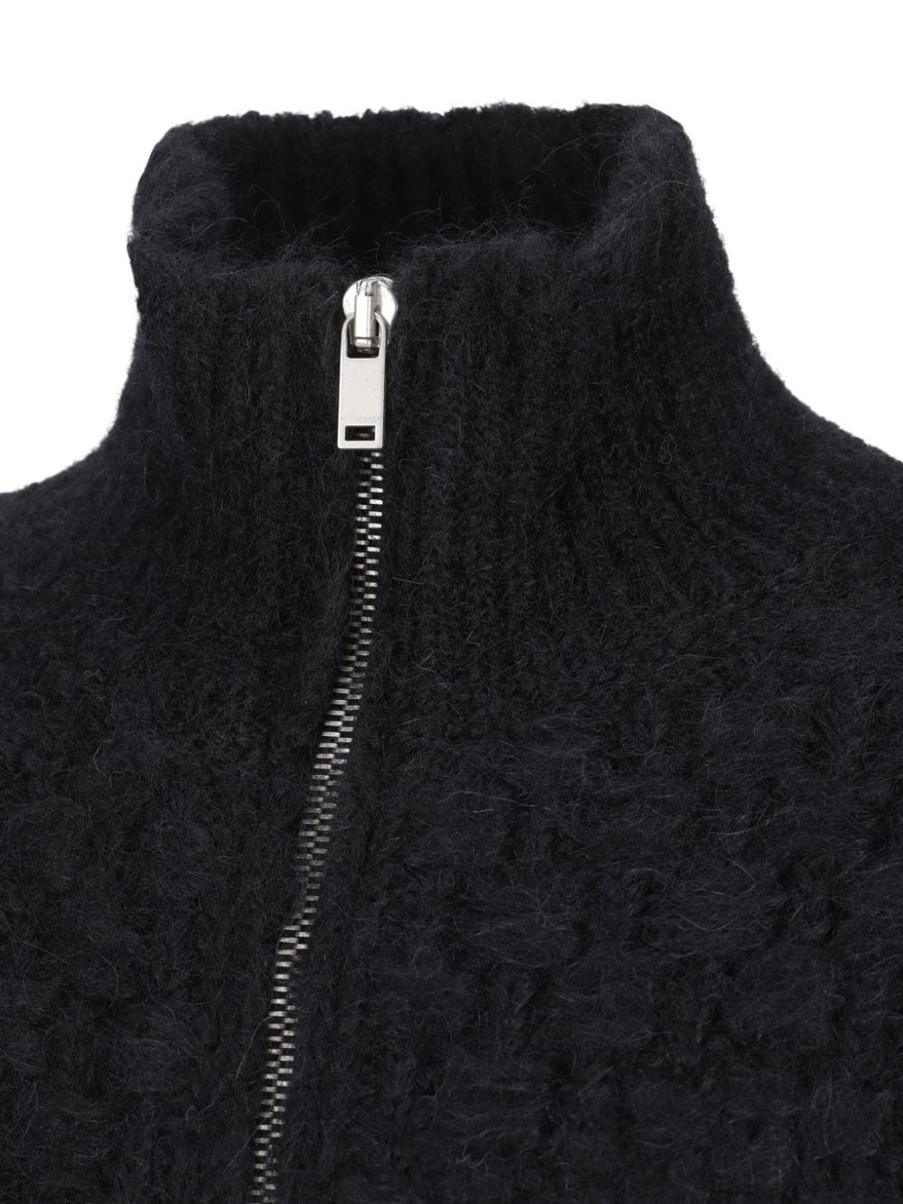 basket weave-knit cardigan - 3
