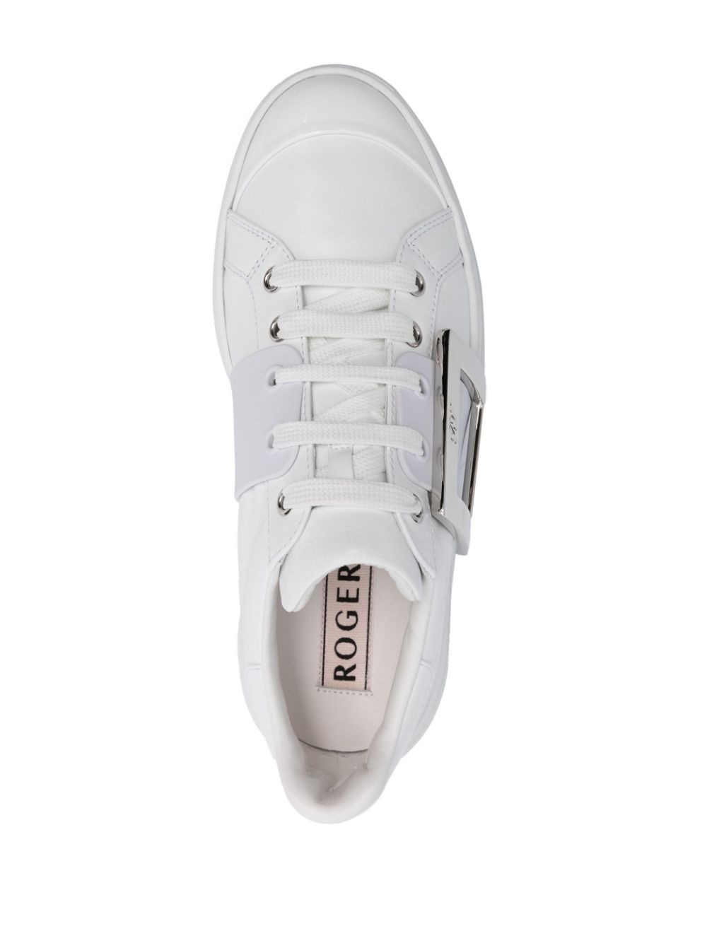Roger Vivier Women Viv Skate High Leather Sneakers - 3