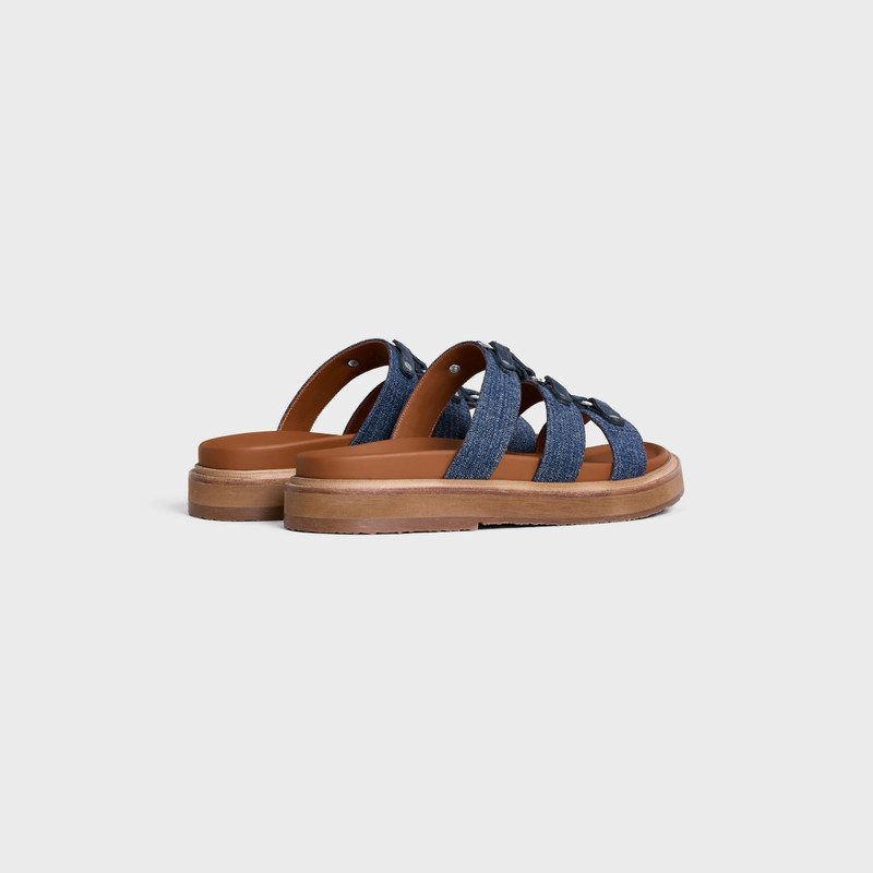 CELINE CELINE - TIPPI SLIDE IN Denim and Suede Calfskin outlook