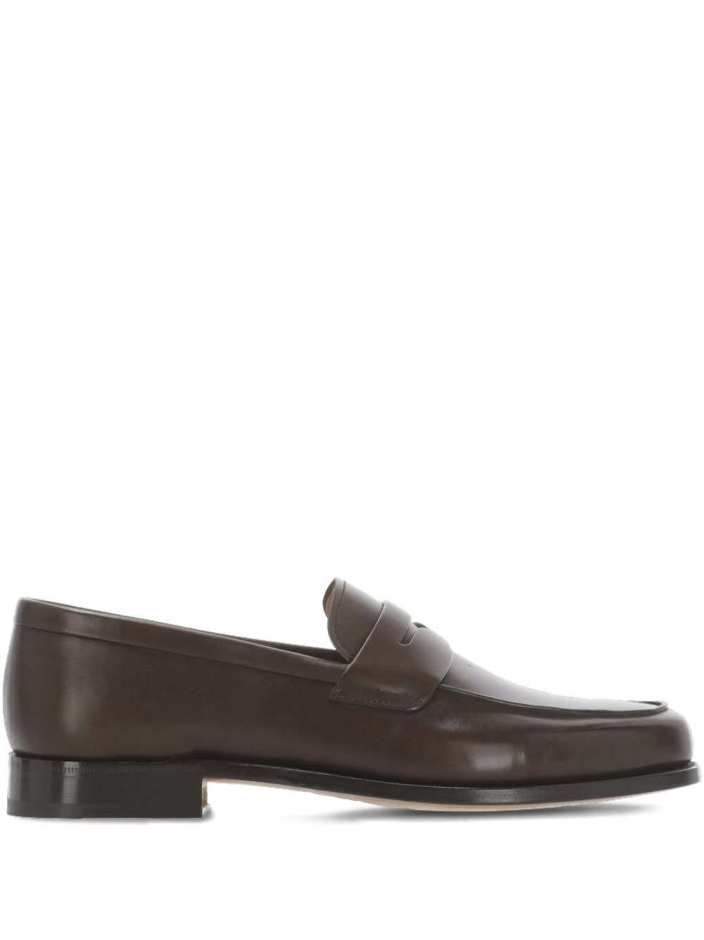 leather penny loafers - 1