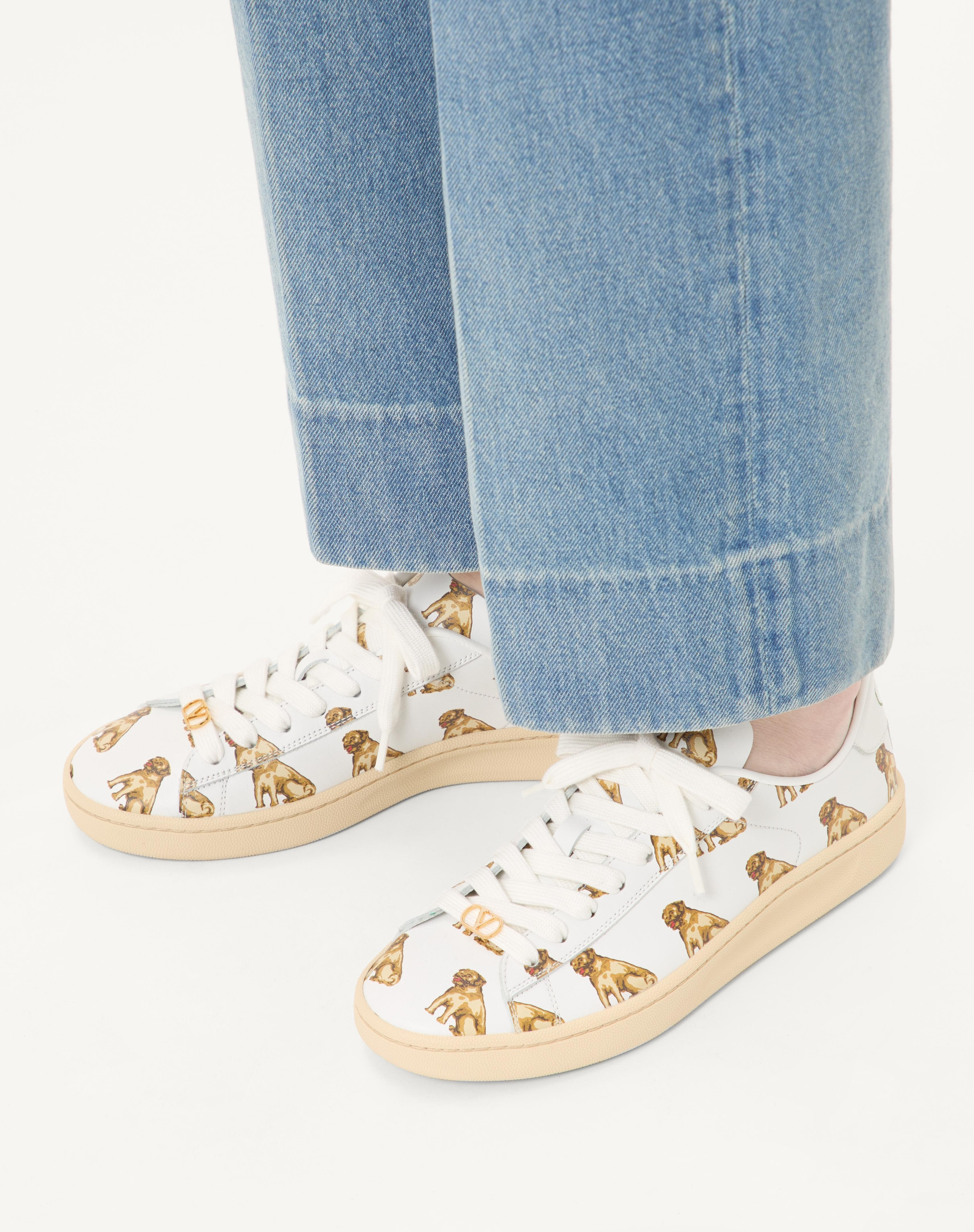 ROYCO SNEAKER IN NAPPA CALFSKIN WITH PETIT CHARLES PATTERN - 2