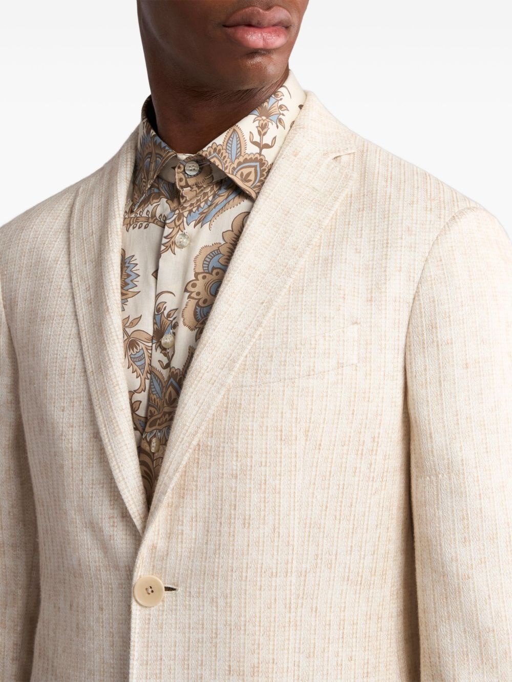 micro-patterned blazer - 4