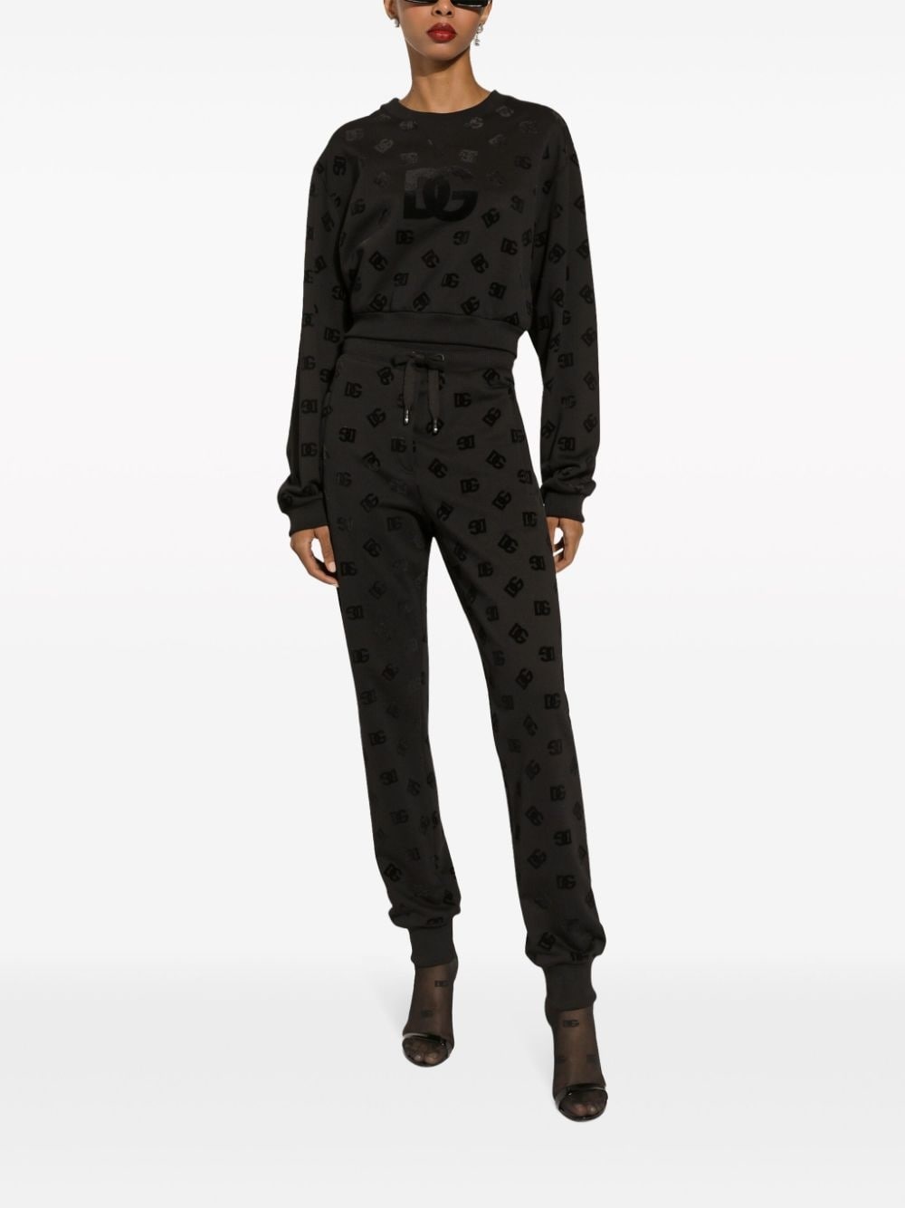logo-print cotton sweatshirt - 3