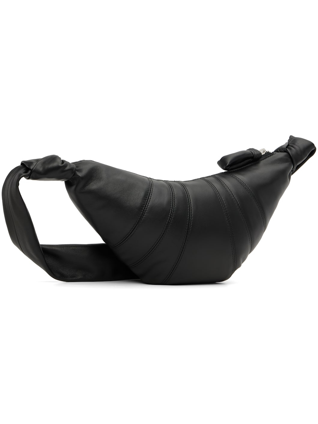 Black Small Croissant Bag - 3