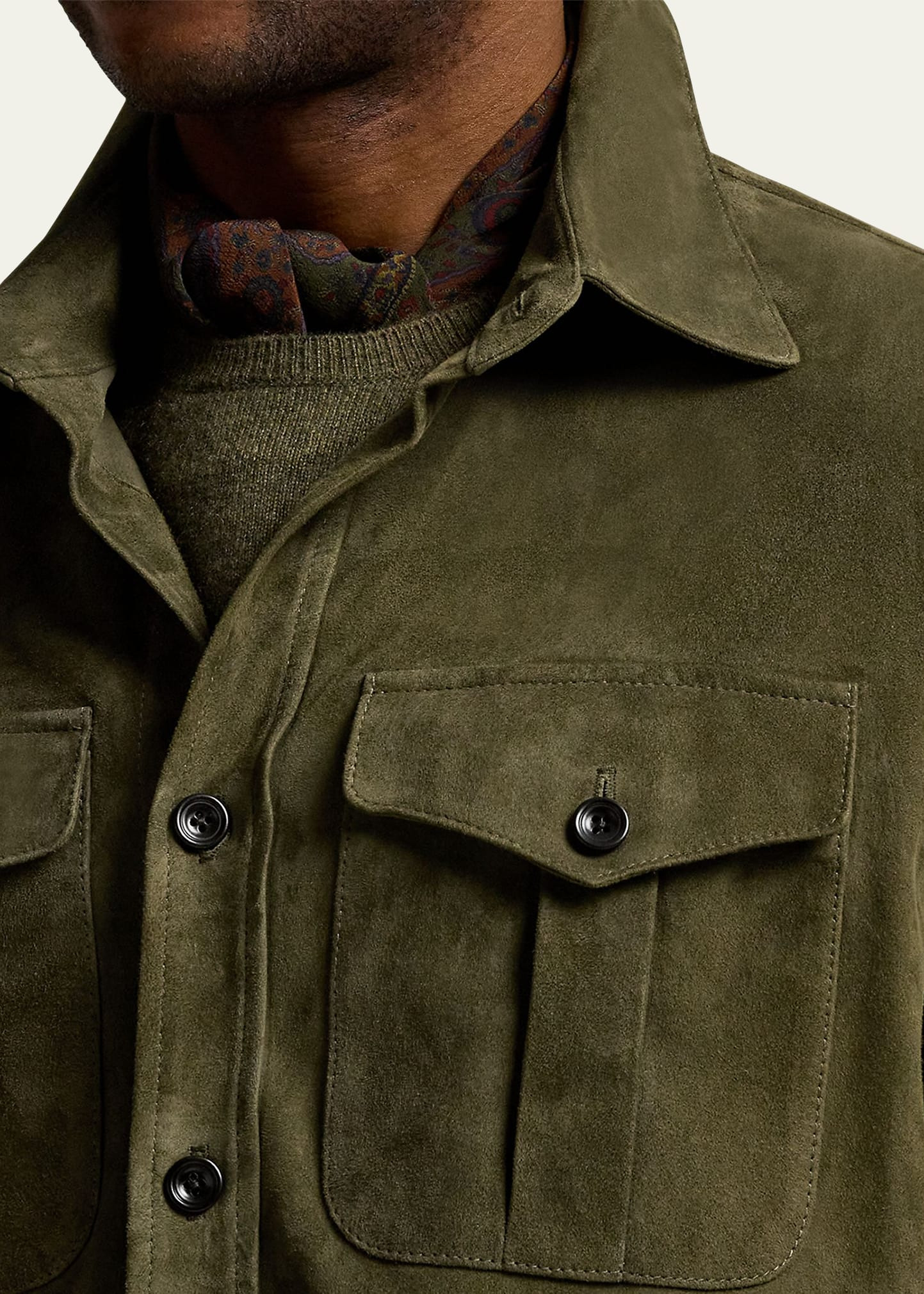 Men's Barron Suede Shirt Jacket - 5