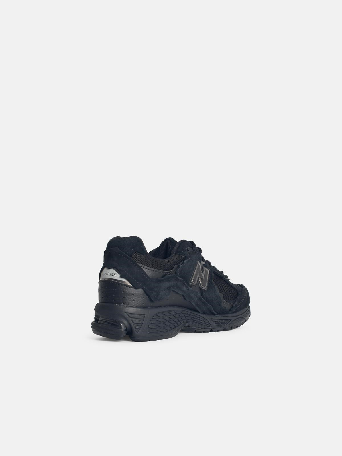 '2002R' BLACK MESH AND SUEDE SNEAKERS - 3
