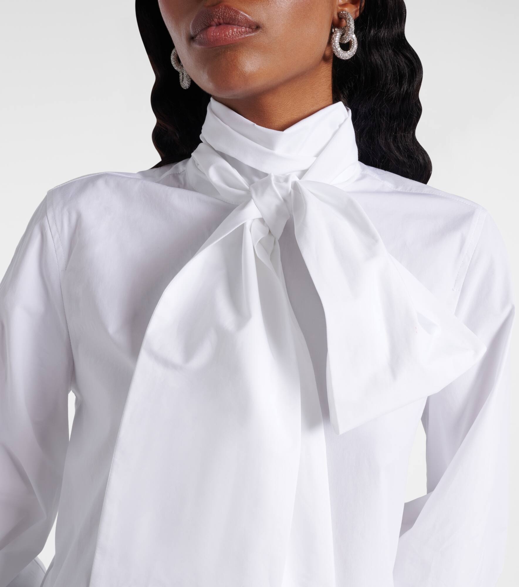 Bosforo cotton-blend poplin blouse - 4