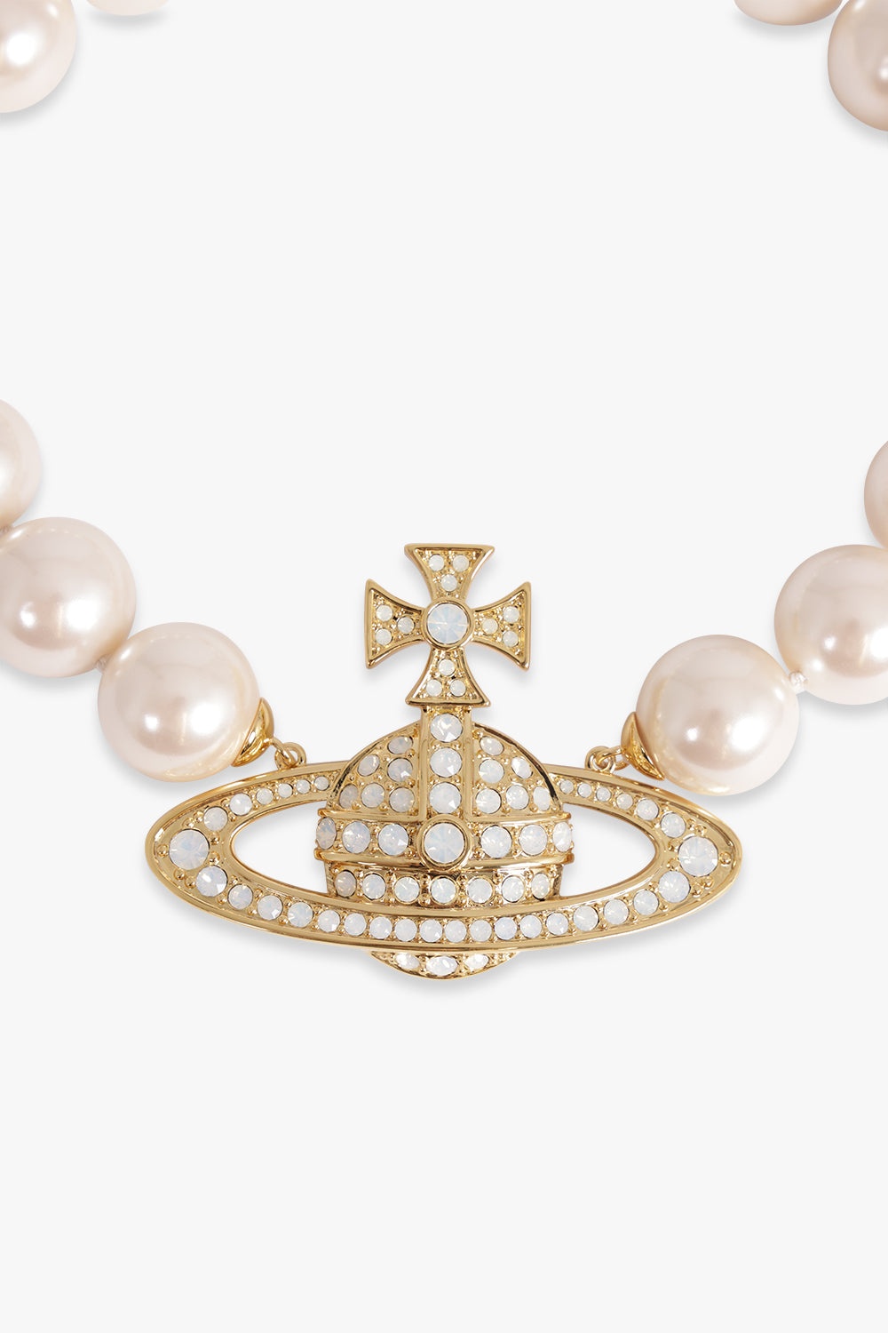 NEYSA PEARL ORB NECKLACE | GOLD/WHITE - 2
