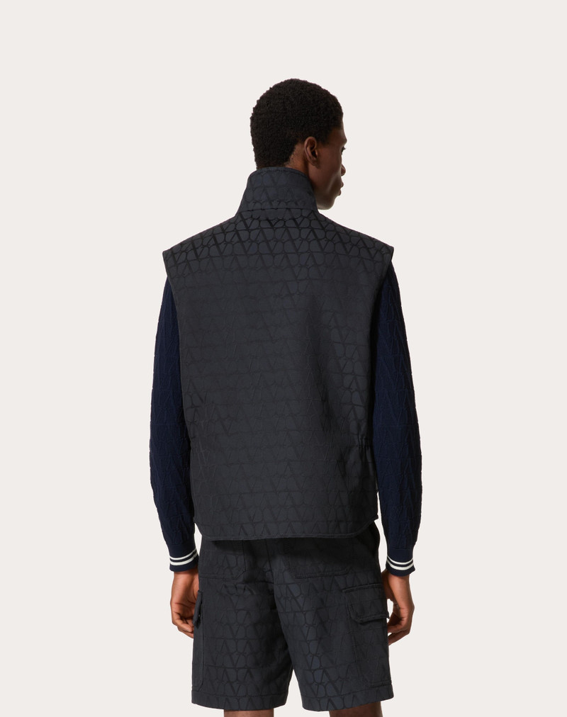 TOILE ICONOGRAPHE PATTERN COTTON CANVAS WAISTCOAT 4