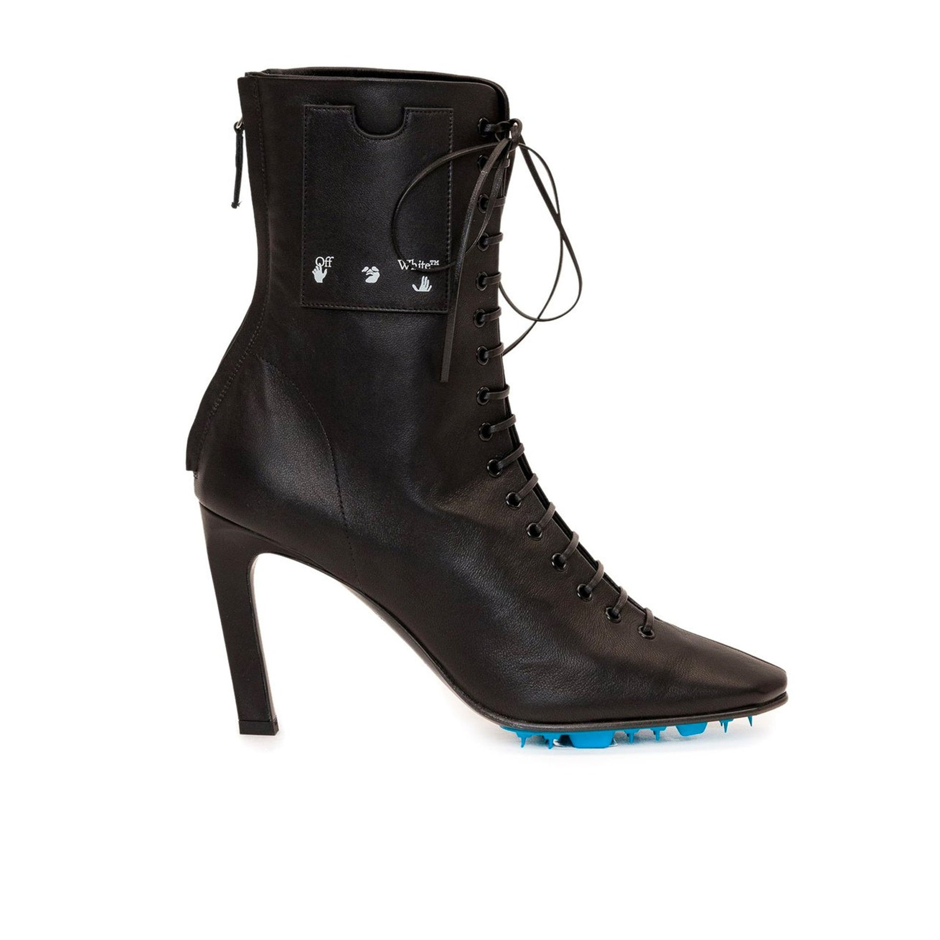 Off-White Leather Heel Boots Women - 5