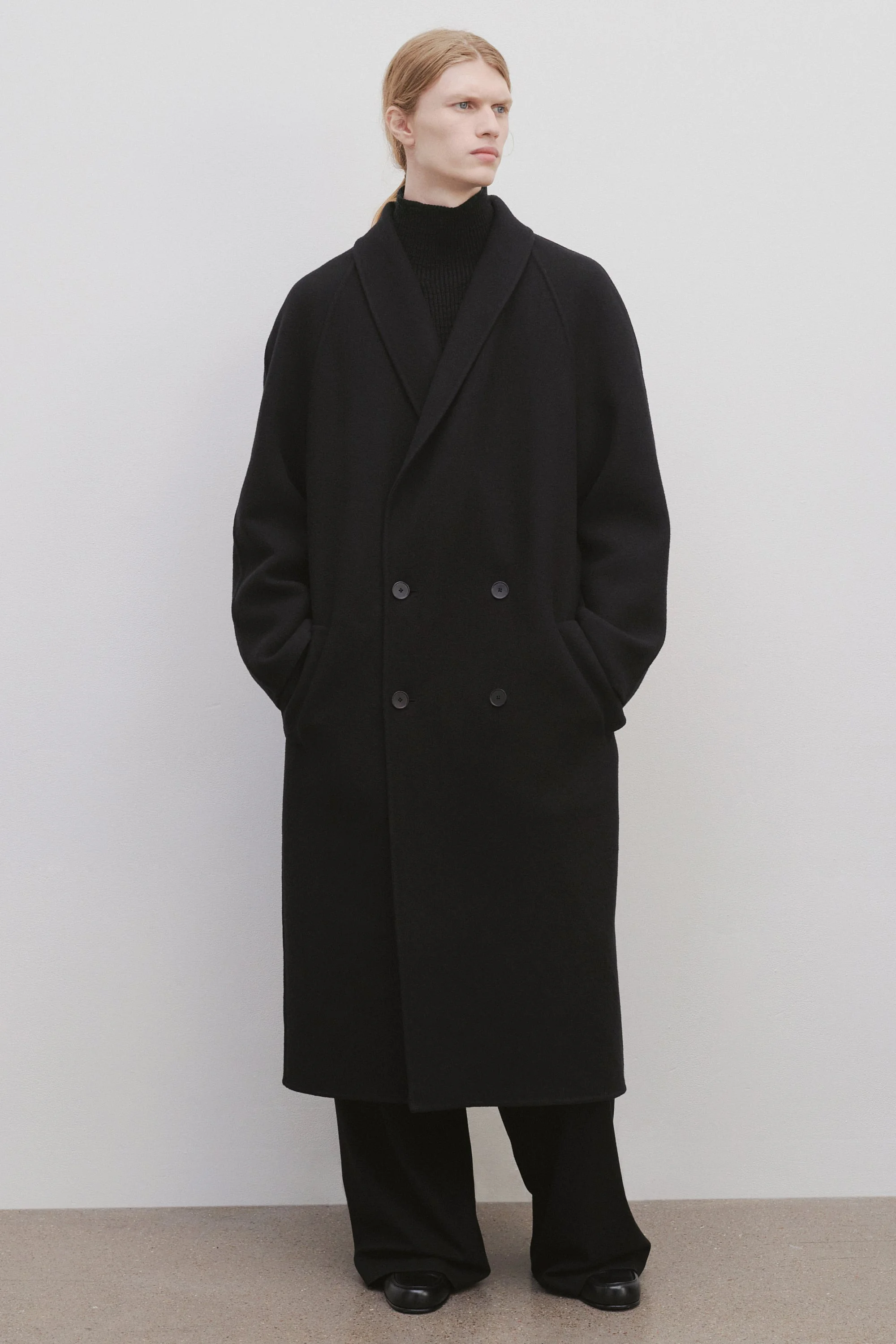 The Row Ferro Coat in Wool and Cashmere | REVERSIBLE