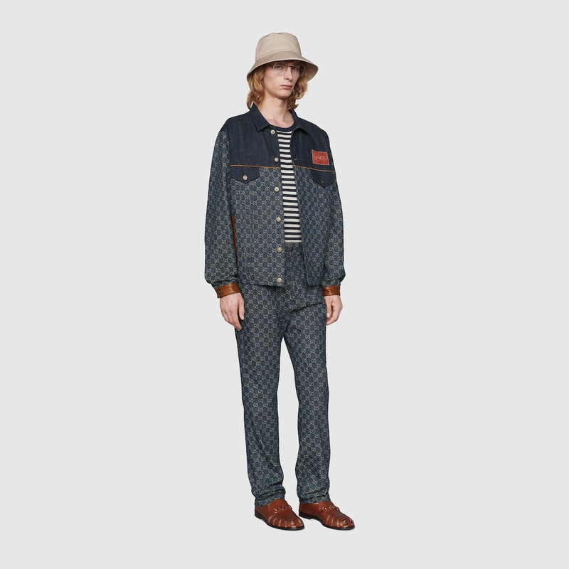 GUCCI Washed GG denim pant outlook