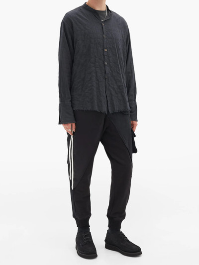 Greg Lauren Baker Lounge side-stripe cotton-jersey track pants outlook