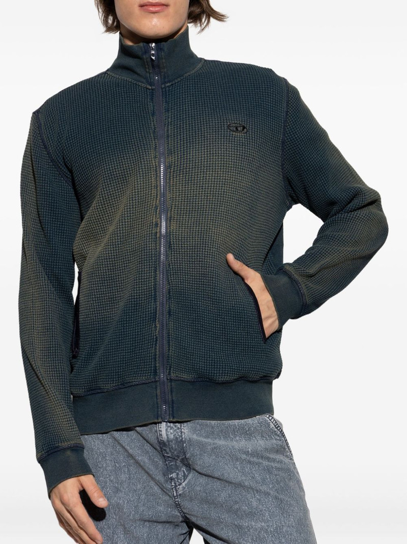 Diesel waffle-knit cardigan outlook