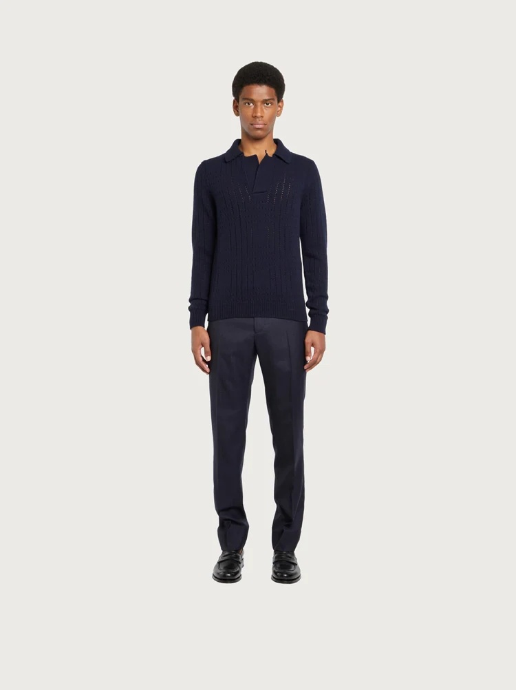 A-JOUR PUNCTUATED SWEATER - 5