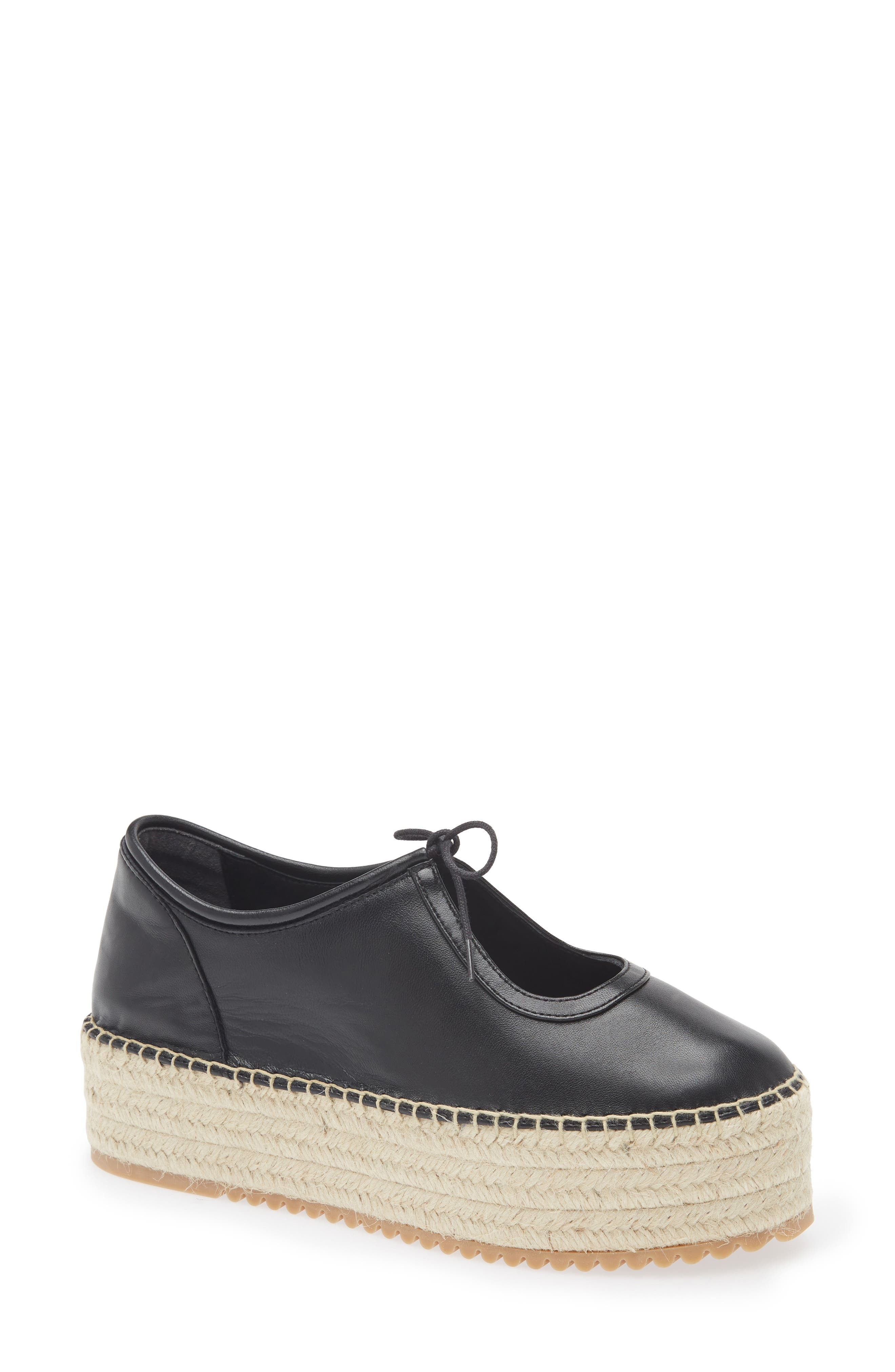 Cult Gaia Bernice Espadrille Platform Sneaker in Black at Nordstrom - 1