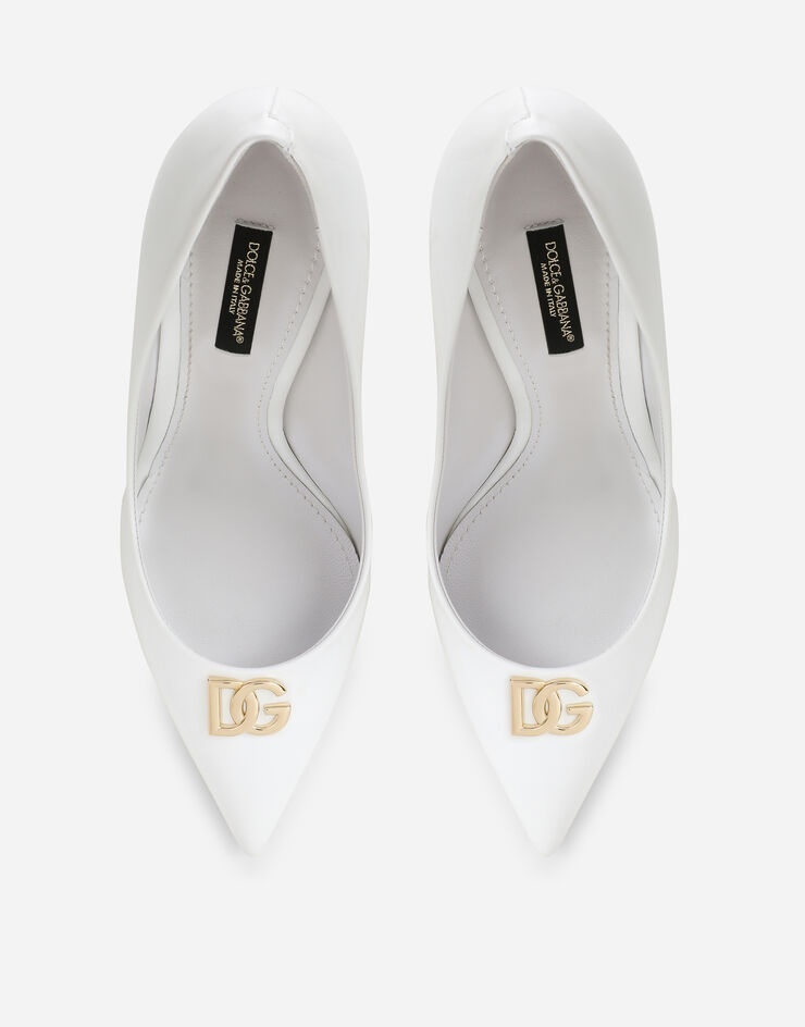 Patent leather pumps with DG logo - 4