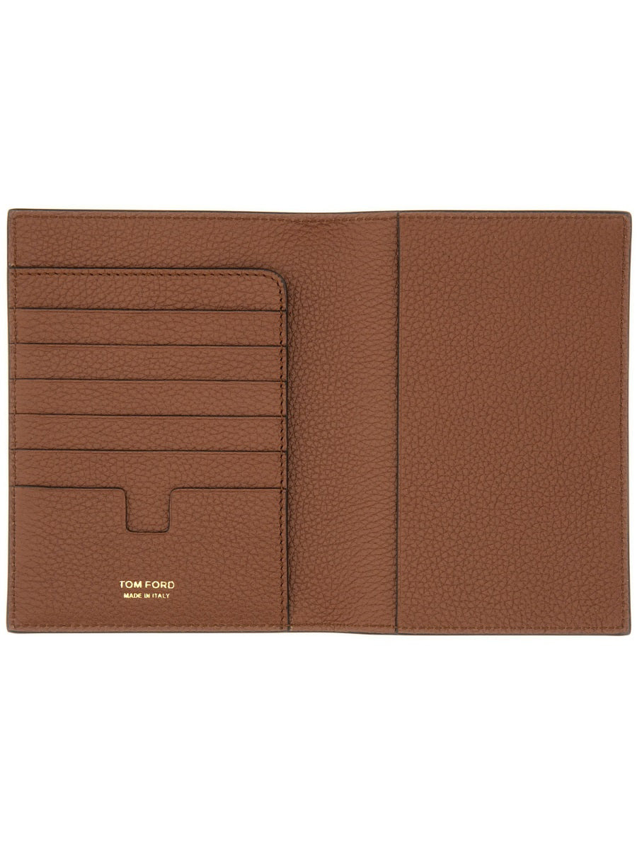 Tom Ford Men Passport Holder With Logo - 3