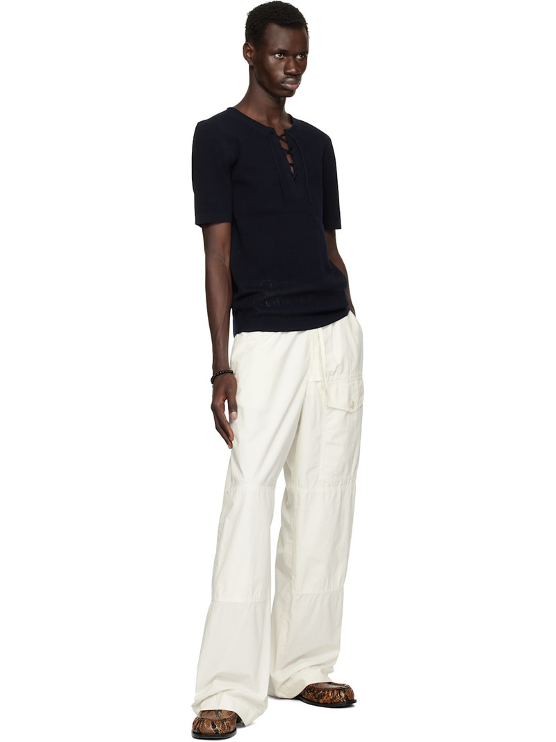 Dries Van Noten Navy Knit T-shirt outlook