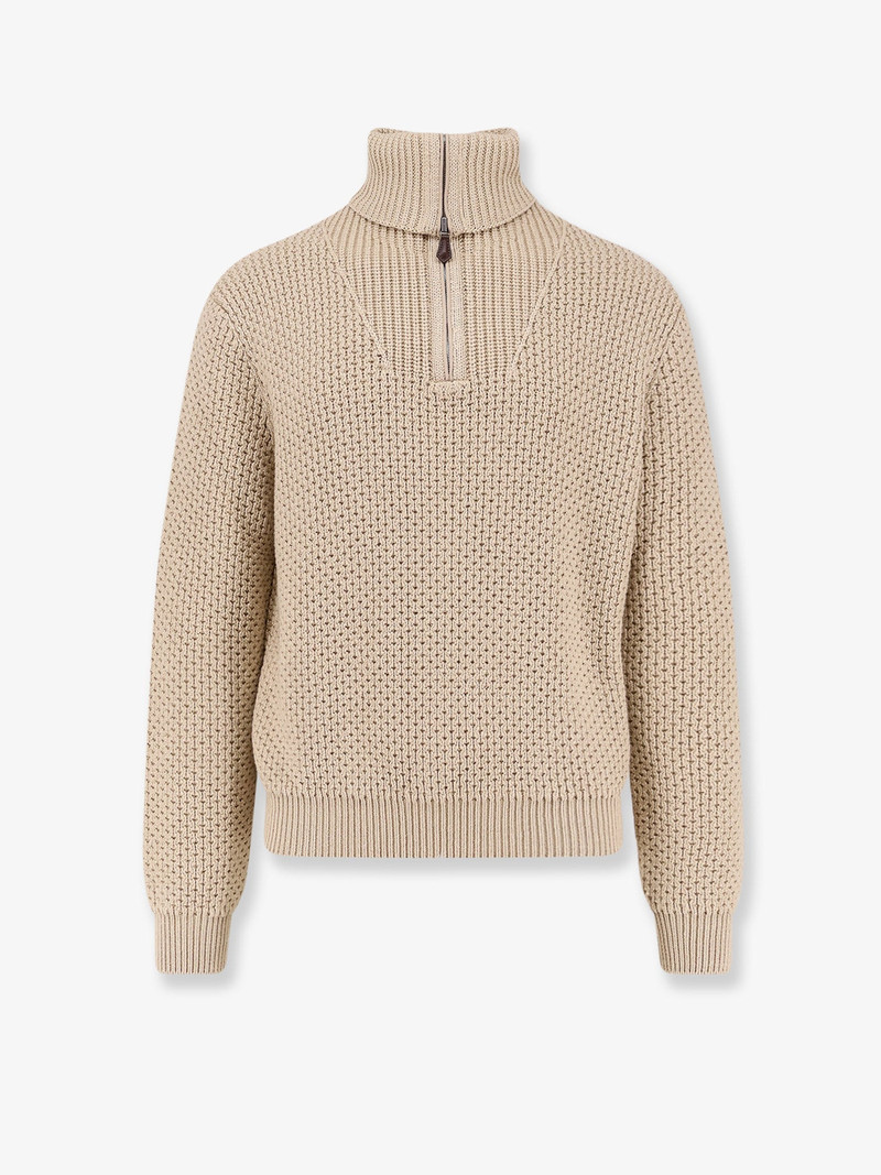 Loro Piana Men Linen, Virgin Wool, Cashmere And Silk Blend Sweater - 1