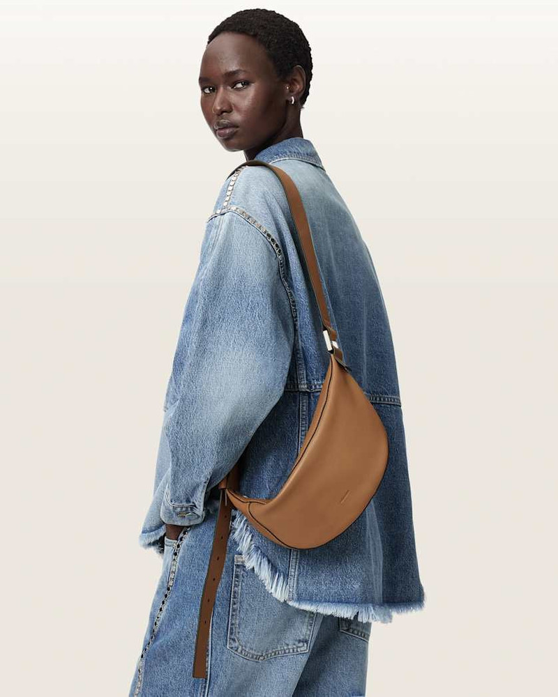ALLSAINTS LUNA SLOUCHY LEATHER CROSSBODY BAG outlook