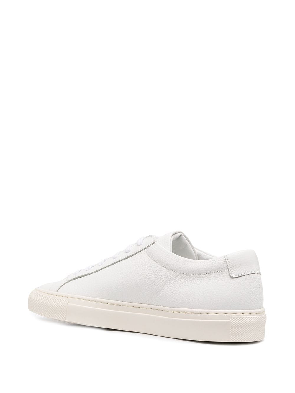 pebbled-finish low-top sneakers - 3